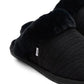 Toms Women's Valeri Faux Fur Lined Slip on Cozy Slippers Black Size 8
