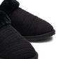 Toms Women's Valeri Faux Fur Lined Slip on Cozy Slippers Black Size 8