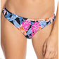 Roxy Women's Tropical Oasis Smock Bikini Bottom Swimsuit Black Size X-Large