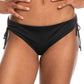 Roxy Women's Beach Classics Side Tie Hipster Bikini Black Size X-Large