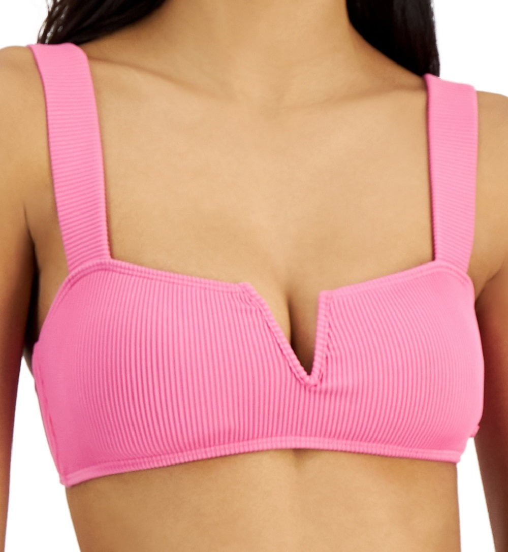 Roxy Junior's Love The Vanuatu Bikini Top Swimsuit Pink Size Small