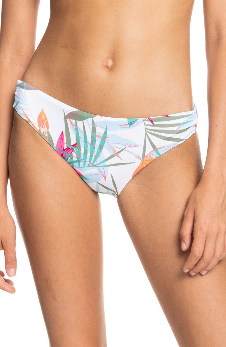 Roxy Women's Beach Classics Hipster Bikini Bottoms White Size X-Small