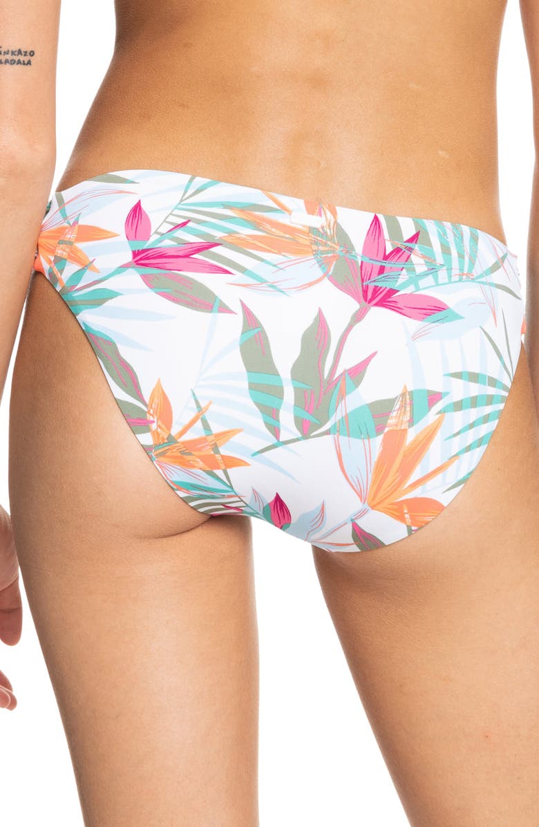 Roxy Women's Beach Classics Hipster Bikini Bottoms White Size X-Small