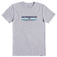 Quiksilver Men's Lined Up T-shirt Gray Size XX-Large