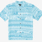 Quiksilver Waterman Men's Tongs Slide Shirt Blue Size Small