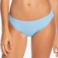 Roxy Junior's Love The Comber Ribbed Bikini Bottoms Swimsuit Blue Size Large