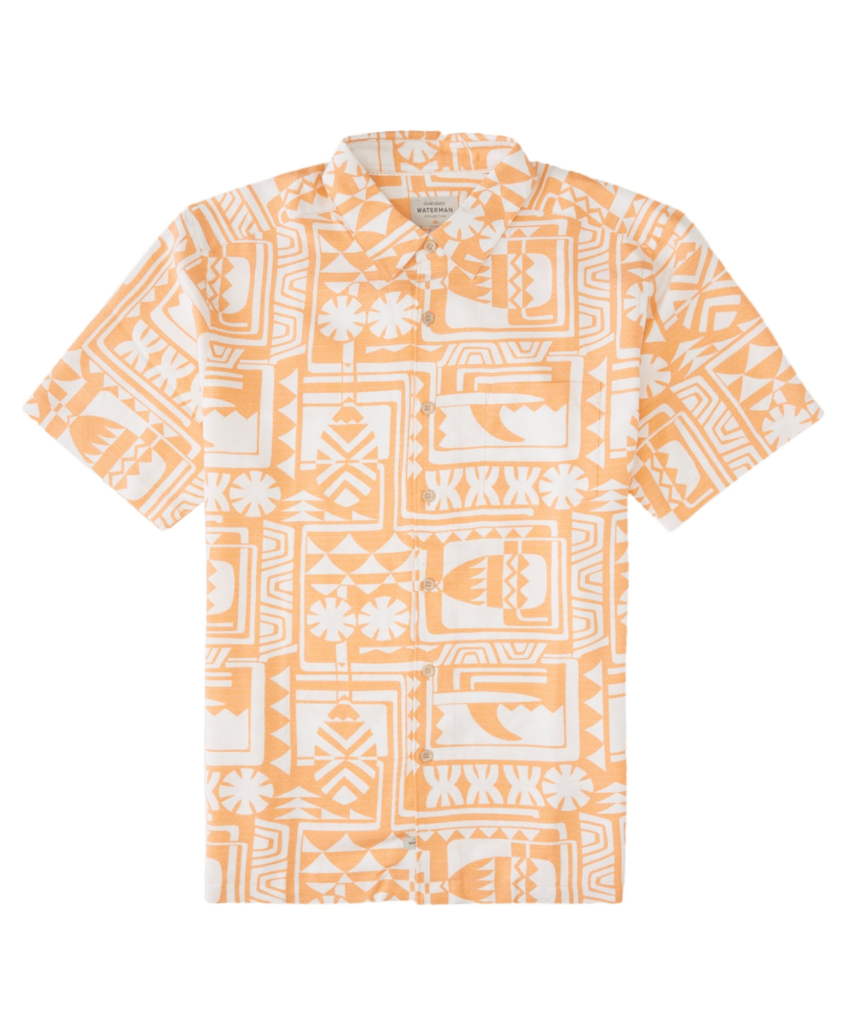 Quiksilver Waterman Men's Dogpatch Vibes Woven Shirt Orange Size XL