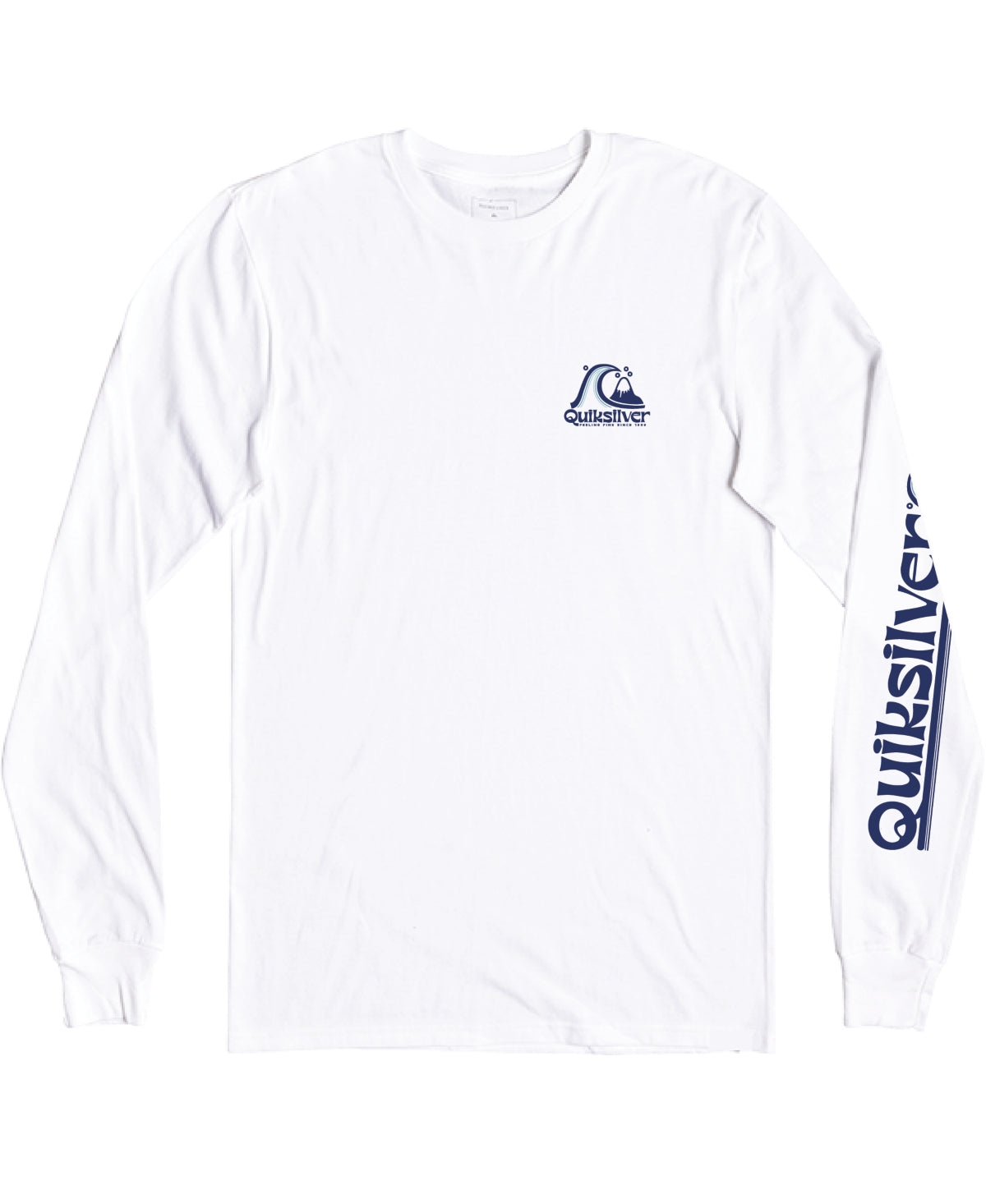Quiksilver Men's Rolling Circle MU1 T-shirt White Size Small