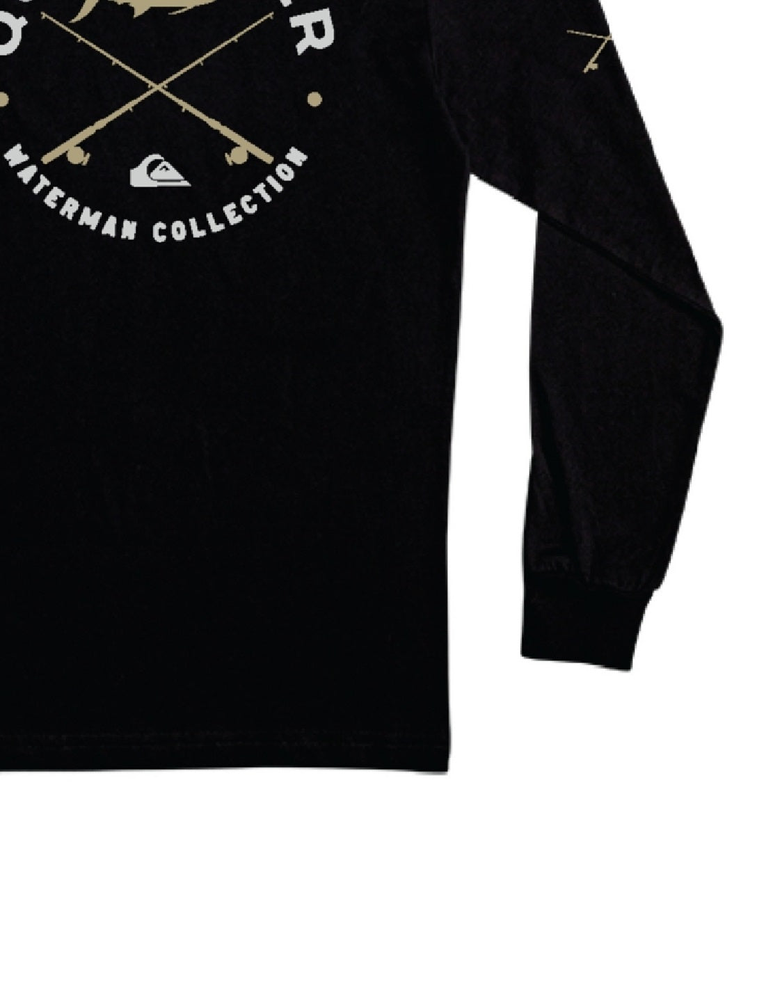 Quiksilver Waterman Men's Long Sleeve Hook T-Shirt Black Size XX-Large