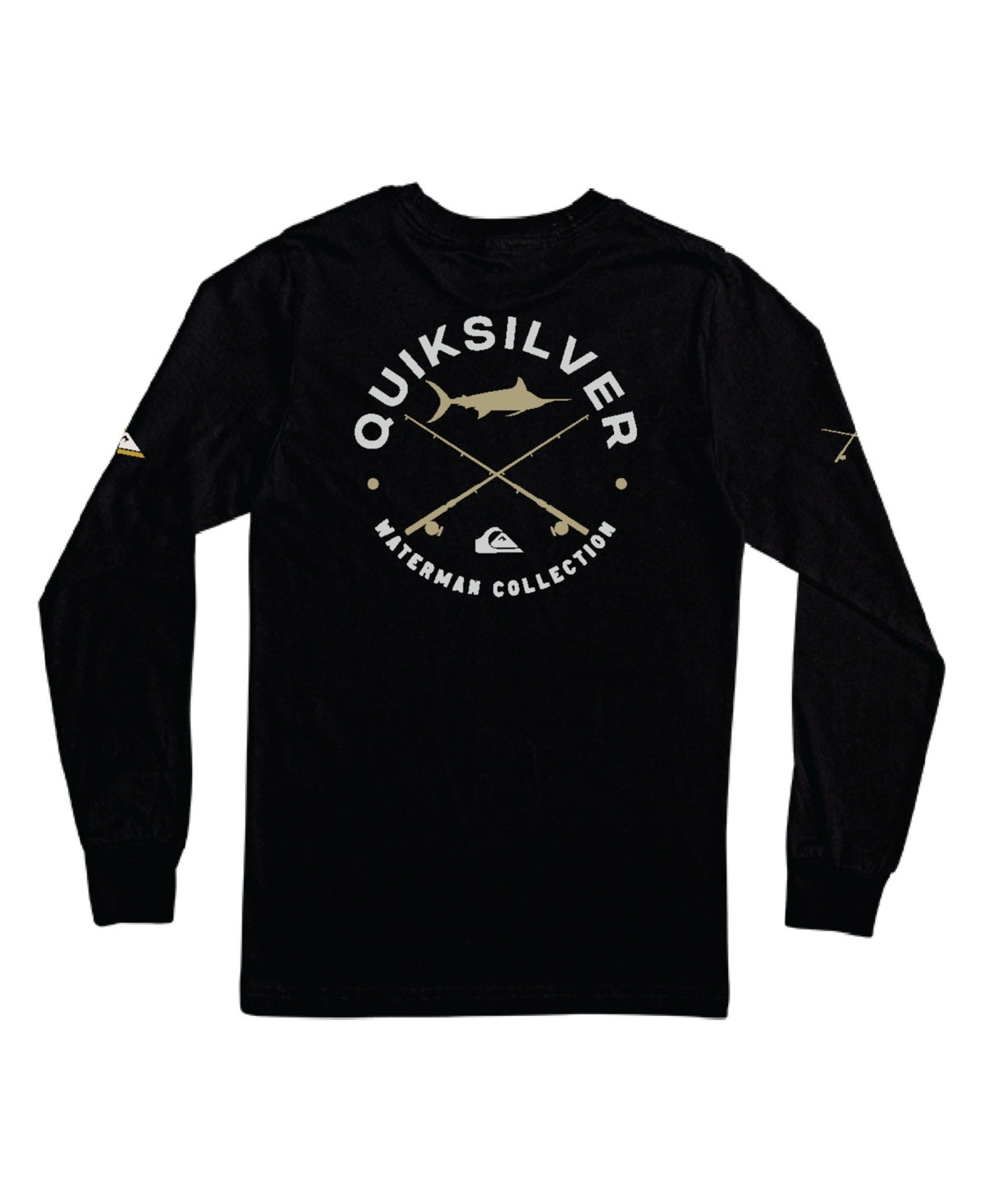 Quiksilver Waterman Men's Long Sleeve Hook T-Shirt Black Size XX-Large