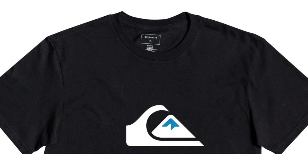Quicksilver Men's Comp Logo Short Sleeves T-shirt Black Size X-Large