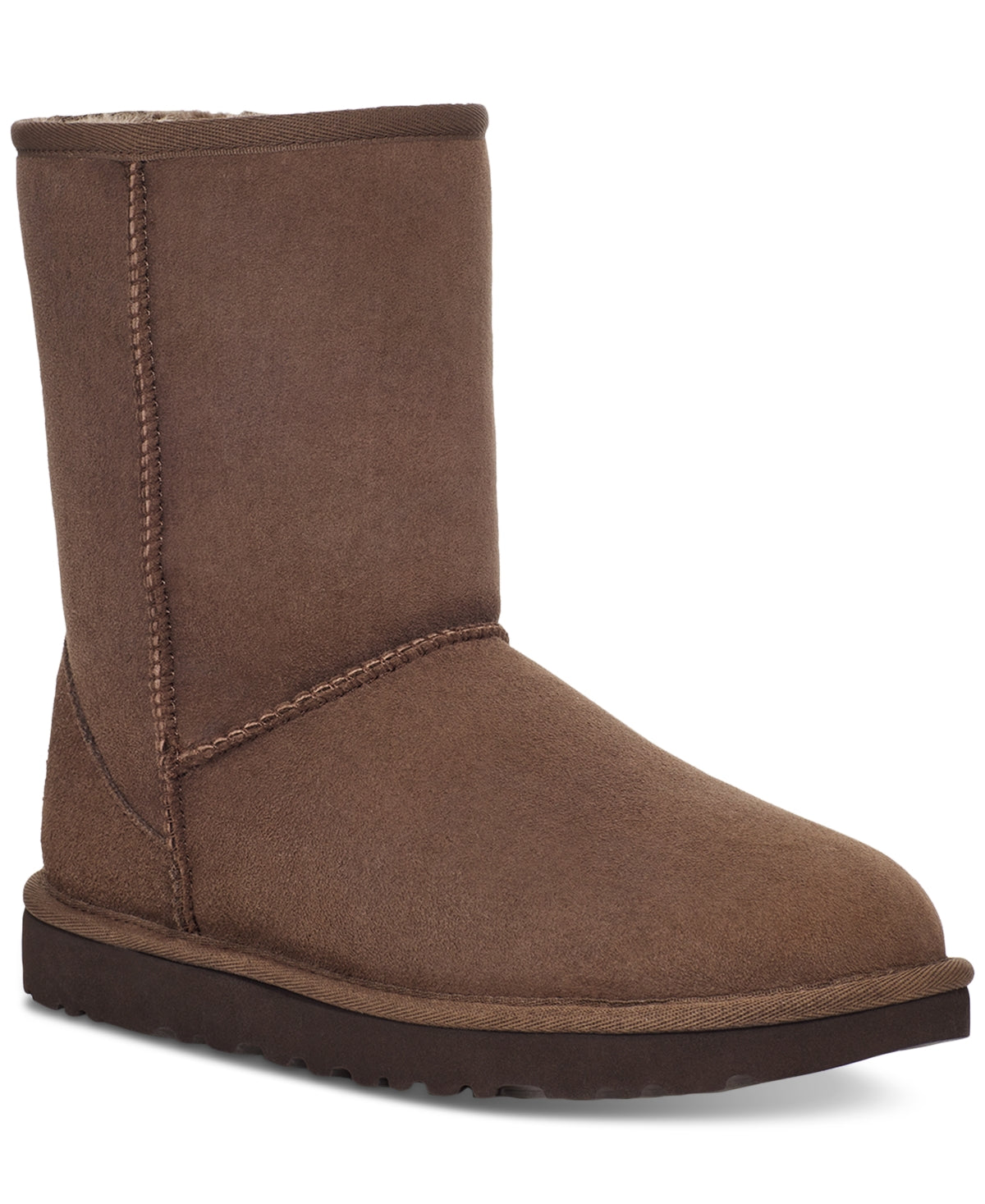 UGG Women's Classic Ii Genuine Shearling Lined Short Boot Brown Size 8