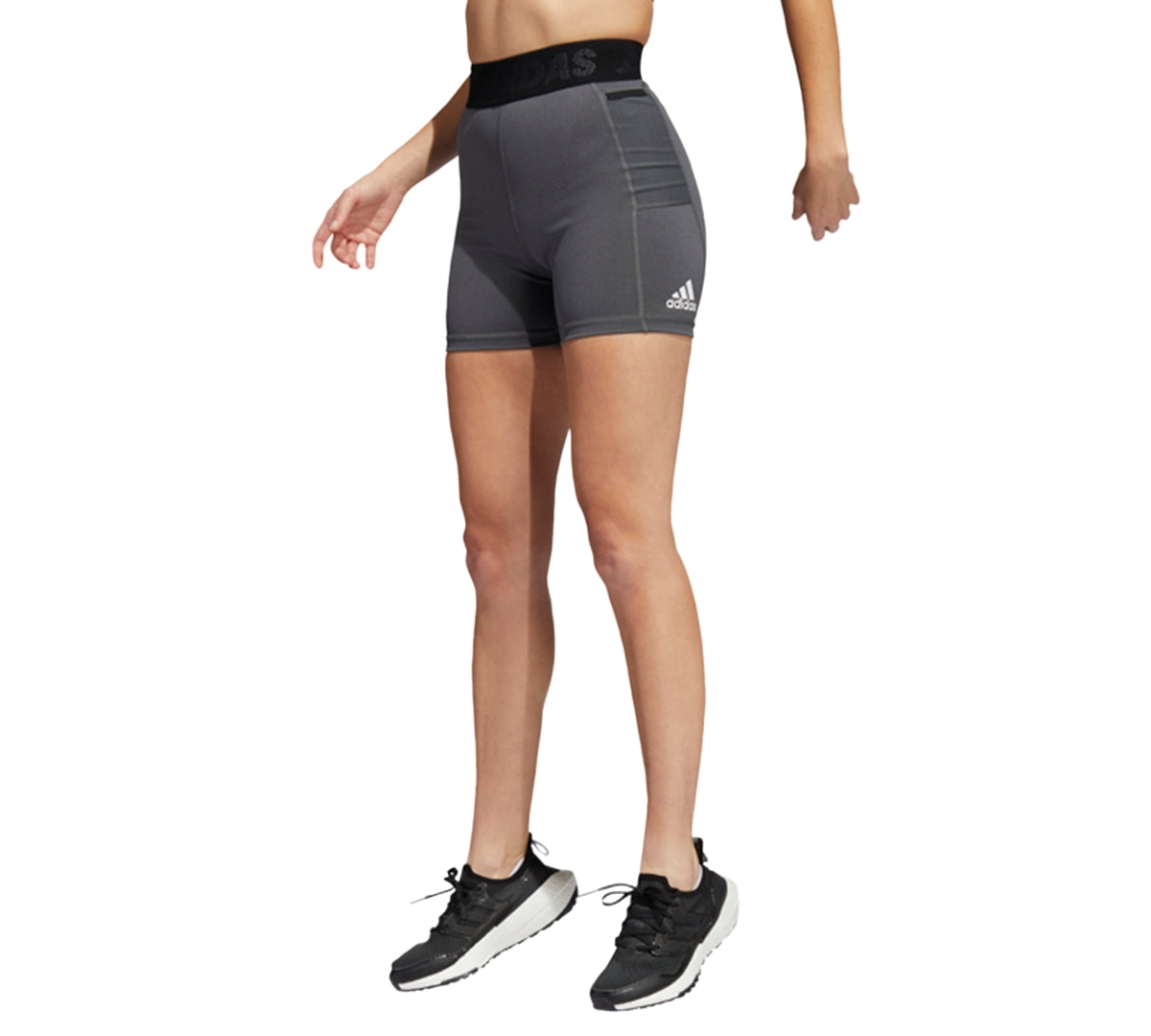 adidas Women's Side Pocket Training Shorts Gray Size Large