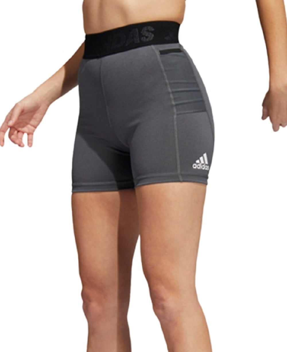 adidas Women's Side Pocket Training Shorts Gray Size Small