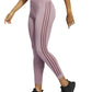 adidas Women's Side Stripe Tights Pink Size X-Small