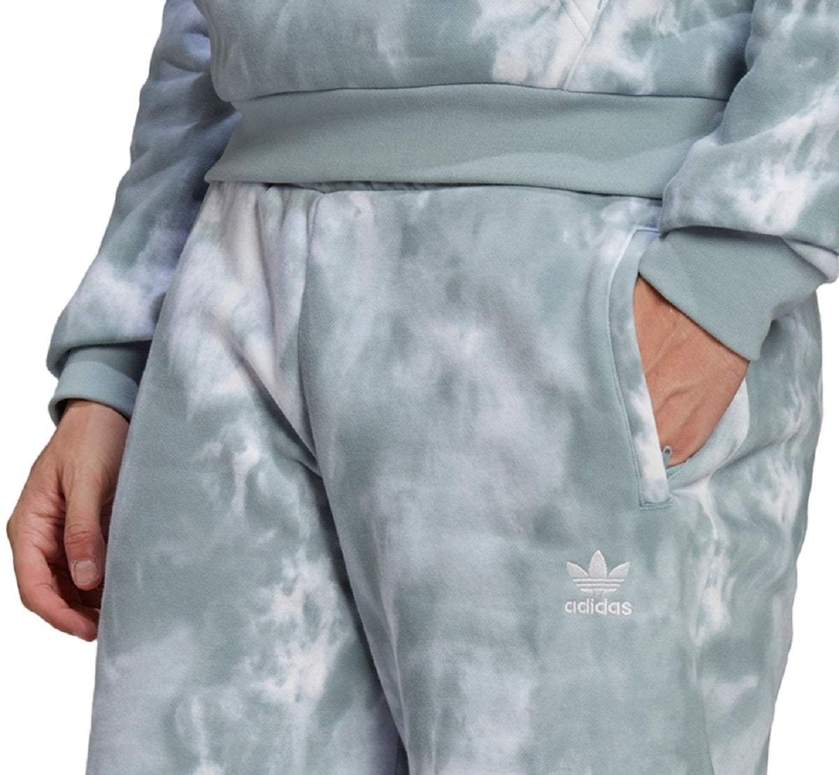adidas Men's Adicolor Essential Tie Dye Sweat Shorts Gray Size X-Large
