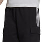 adidas Men's Cotton Cargo Shorts Black Size Small