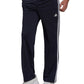 adidas Men's Primegreen Essentials Warm Up Open Hem 3 Stripes Track Pants Black Size XX-Large