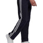 adidas Men's Primegreen Essentials Warm Up Open Hem 3 Stripes Track Pants Black Size Large