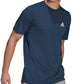 adidas Men's Feelready Performance T-Shirt Blue Size Medium