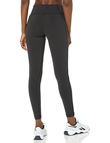 Reebok Women's Lux Mid Rise Tights Black Size Small