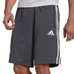 adidas Men's Primeblue Designed 2 Move 10 3 Stripes Shorts Gray Size Small