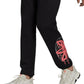 adidas Men's Behind The Tefoil Regular Fit Logo Print Fleece Sweatpants Black Size X-Large