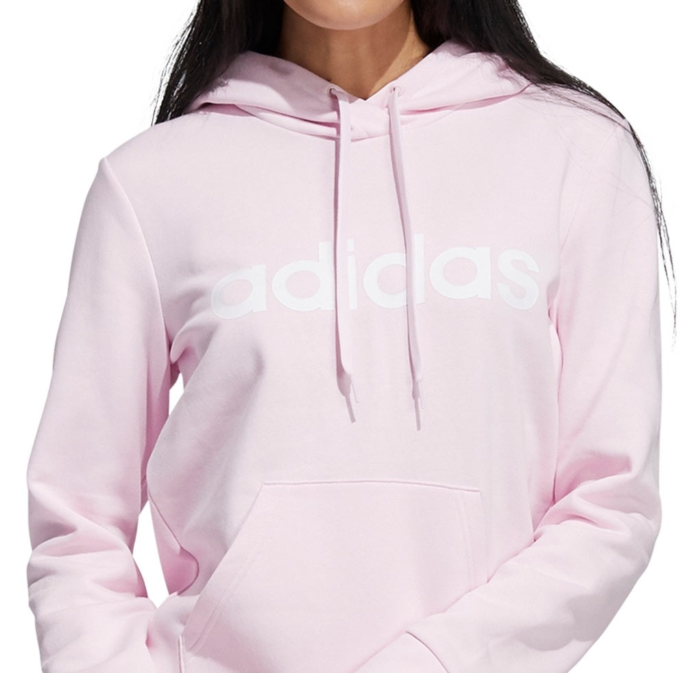 adidas Women's Logo Hoodie Pink Size Large