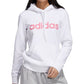 adidas Women's Logo Hoodie White Size Medium