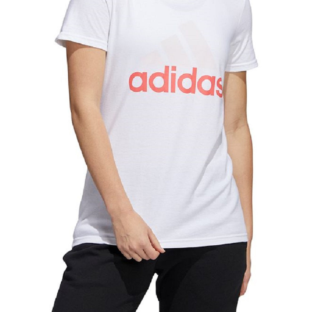 adidas Women's Badge Of Sport Logo Cotton T-Shirt White Size X-Small