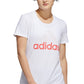 adidas Women's Badge Of Sport Logo Cotton T-Shirt White Size X-Large