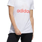 adidas Women's Badge Of Sport Logo Cotton T-Shirt White Size Large