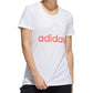 adidas Women's Badge Of Sport Logo Cotton T-Shirt White Size Small