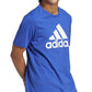 adidas Men's Badge Of Sport Logo T-Shirt Blue Size XX-Large