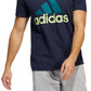 adidas Men's Badge Of Sport Logo T-Shirt Blue Size X-Large