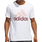 adidas Men's Badge Of Sport Logo T-Shirt White Size Medium