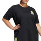 adidas Women's Botanical Graphic T-Shirt Dress Black Size 1X