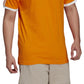 adidas Men's Adicolor 3-Stripes Cotton T-Shirt Orange Size X-Large