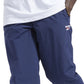 Reebok Men's Classics Vector Logo Print Track Pants Blue Size Medium