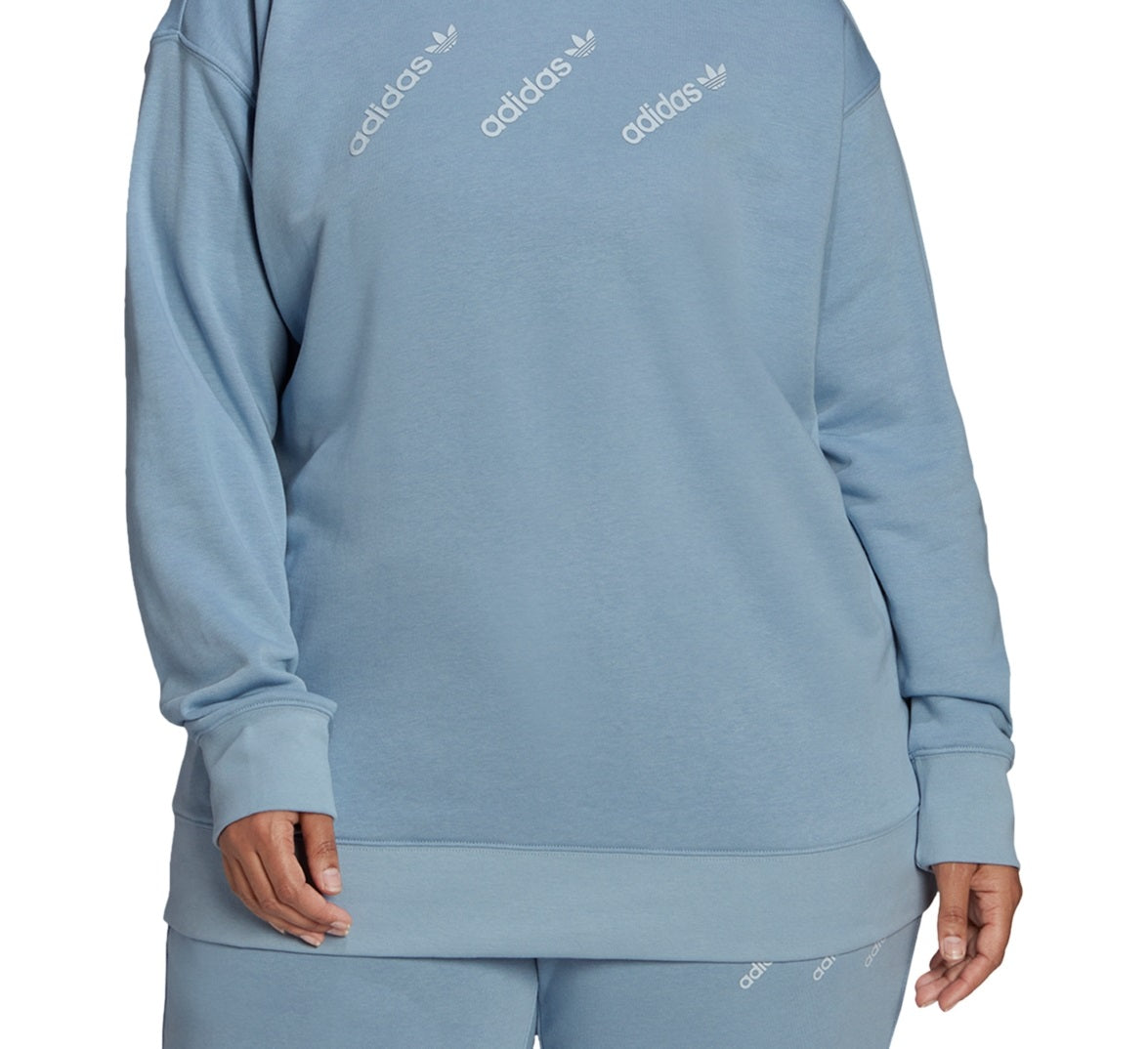adidas Women's Crewneck Sweatshirt Blue