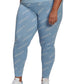adidas Women's Printed Full Length Leggings Blue Size 2X