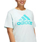 adidas Women's Cotton Logo T-Shirt Blue Size 4X