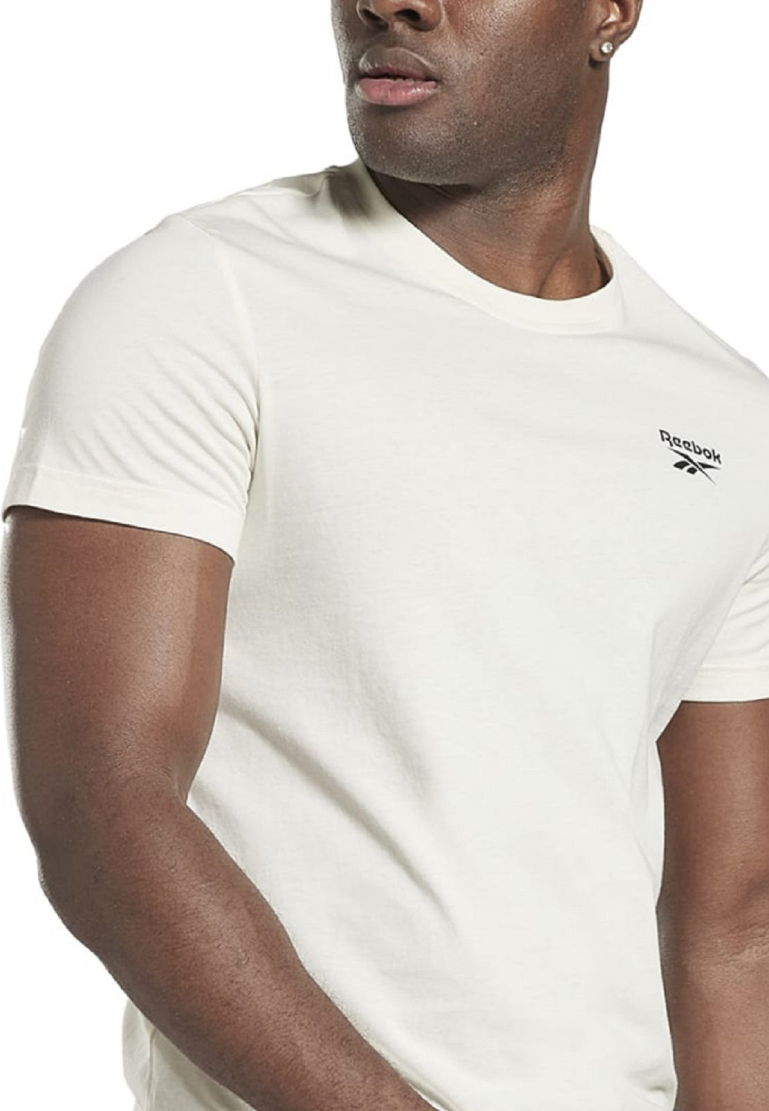Reebok Men's Identity Classic Logo Graphic T-Shirt White Size Large