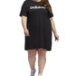 adidas Women's Logo Graphic T-Shirt Dress Black Size 2X