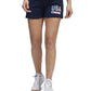 adidas Women's Americana Drawstring Shorts Blue Size Small
