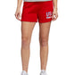 adidas Women's Americana Drawstring Shorts Red Size Large