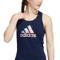 adidas Women's Cotton Logo Americana Tank Top Blue Size Small