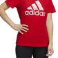 adidas Women's Americana Logo T-Shirt Red Size X-Small