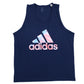 adidas Men's Flag Logo Graphic Tank Blue Size XX-Large