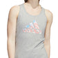 adidas Women's Cotton Logo Americana Tank Top Gray Size Large